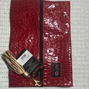 Medium vinyl make up junkie bag new with tags